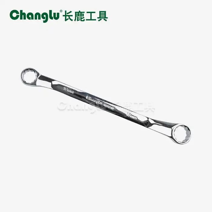 Offset socket wrench double ring